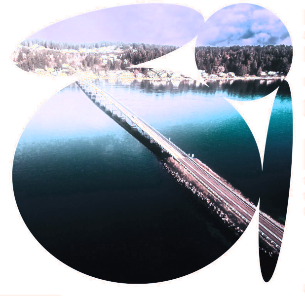 Key Peninsula Waters and Bridge Landscape